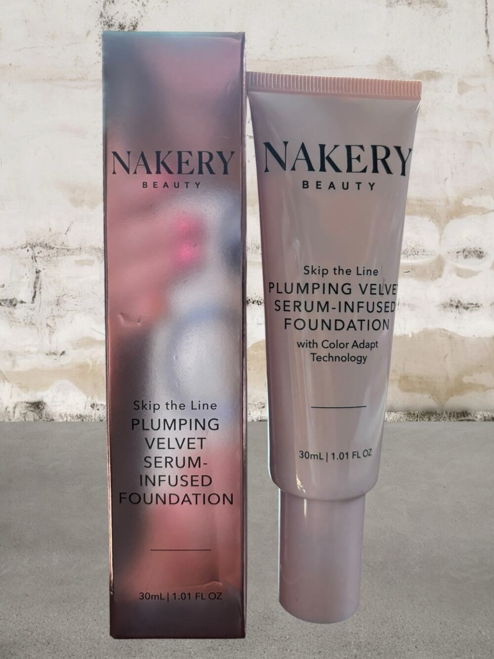 Nakery Skip the Line Velvet Serum-Infused Foundation in Medium NIB - $34 MSRP